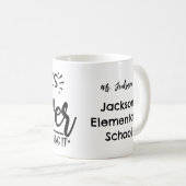 Mug Retraite personnalisée de l'enseignant (Devant droit)