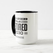 Mug Retraite personnalisée des pompiers Nouveauté (Devant gauche)