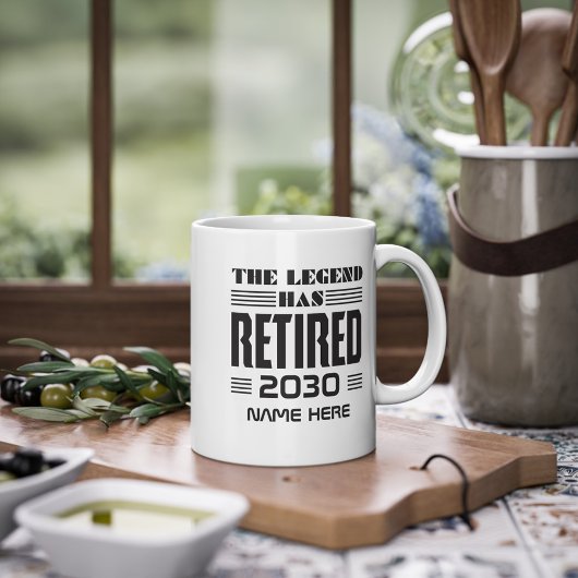 Mug Retraite personnalisée La Légende A Retraité