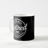 Mug Retraite personnalisée Pas mon problème plus longt (Devant gauche)