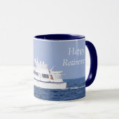 Mug Retraite photo bateau (Devant droit)
