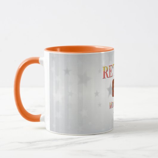 Mug Retraité, plus de temps pour voyager (Gauche)