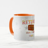 Mug Retraité, plus de temps pour voyager (Devant gauche)