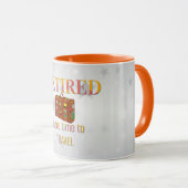 Mug Retraité, plus de temps pour voyager (Devant droit)