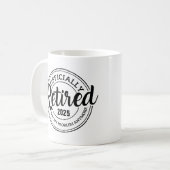 Mug Retraité Plus Mon Problème, Personnalisé  (Devant gauche)