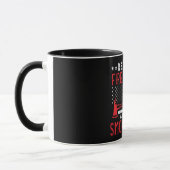 Mug Retraité Pompier Retraité Mince Ligne rouge (Gauche)