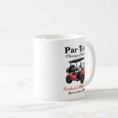 Mug Retraite Red Golf Panier Par Tee Thème (Devant droit)