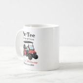 Mug Retraite Red Golf Panier Par Tee Thème (Devant gauche)