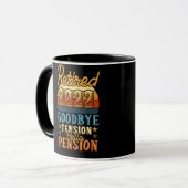 Mug Retraite Retraite Adieu Tension Bonjour Pension (Devant gauche)