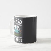 Mug Retraite Retraité Drôle Camper Camp Camping (Devant gauche)