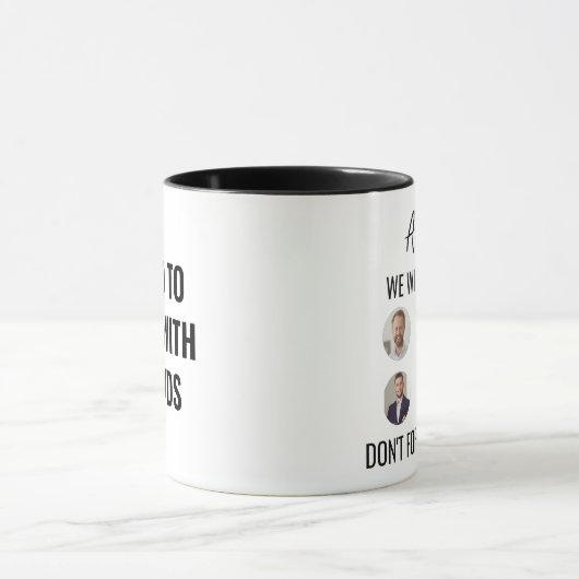 Mug Retraité Sortir Cotravailleur Avec Photos (Centre)