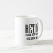 Mug Retraité, sous la nouvelle direction (Devant droit)