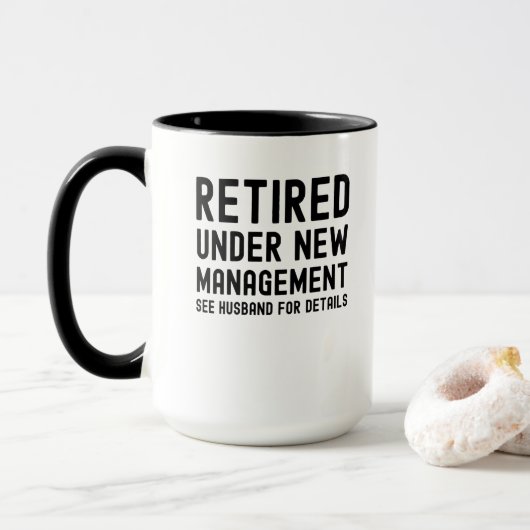 Mug Retraité sous la nouvelle direction voir les détai (Avec donut)