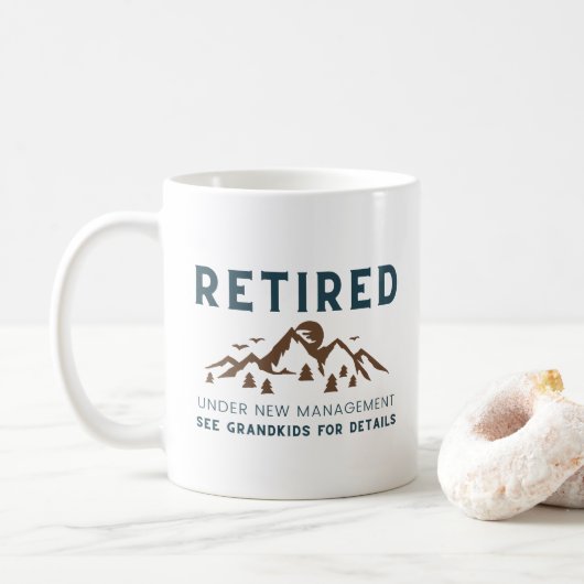 Mug Retraité Sous La Nouvelle Gestion Drôle (Avec donut)