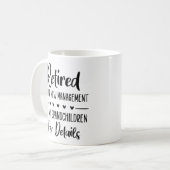 Mug Retraité Sous Nouvelle Gestion Voir Petits-Enfants (Devant gauche)