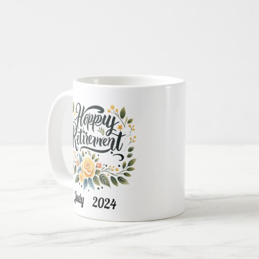 Mug Retraite sur mesure (Devant gauche)