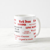 Mug Retraite Sweords Words Drôle Retraite Gift Joke (Devant droit)