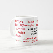 Mug Retraite Sweords Words Drôle Retraite Gift Joke (Devant gauche)
