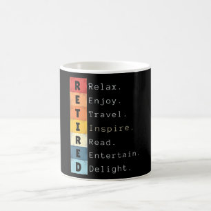 Mug Retraite Vintage 2025 Pour Retraité Drôle