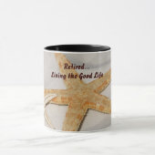 Mug Retraité...Vivre la bonne vie (Centre)