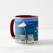 Mug Retraité—Voir à la plage (Devant gauche)