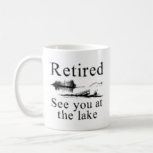 Mug Retraité Vous Voir Au Lac (Gauche)