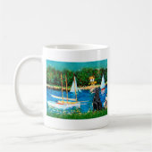 Mug Retrieur à revêtement plat 1 - Bateaux à voile (Gauche)