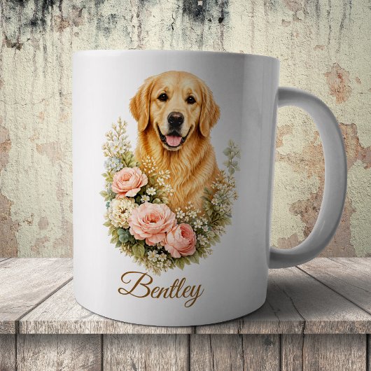 Mug Retriever doré