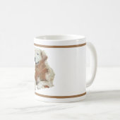 Mug retriever doré peint personnalisable (Devant droit)