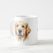 Mug retriever doré personnalisé (Devant gauche)