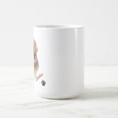 Mug Retriever doré personnalisé Nom de l'animal de com (Centre)