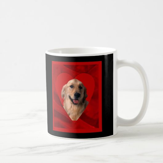 Mug Retriever doré Saint-Valentin (Droite)