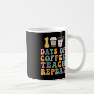 Mug Rétro 100 Jours D'École Pour Enseignant Amateur De