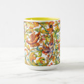 Mug Rétro 1696 Baroque Rococo Oiseaux Dans La Frise De (Centre)