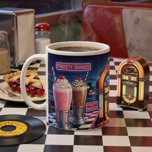 Mug Retro 1950s Diner Neon