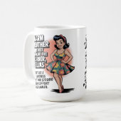 Mug Retro 1950s Humor – Funny Summer Warning Quote  (Devant gauche)