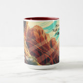 Mug Retro 30s Zion National Park Groovy Sunset (Centre)