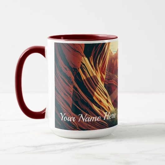 Mug Retro 30s Zion National Park Groovy Sunset (Gauche)