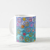 Mug Retro 60s paisible Vagues d'océan Cadeaux (Devant gauche)