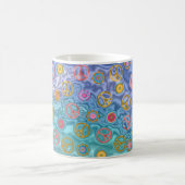 Mug Retro 60s paisible Vagues d'océan Cadeaux (Centre)