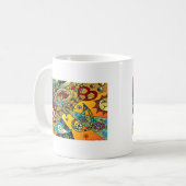 Mug Retro 60s Psychedelic Cycle de vie Cadeaux Vêtemen (Devant gauche)