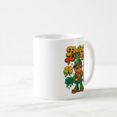 Mug Retro 70s Groovy Leprechaun Chanceux St. Patrick (Devant droit)