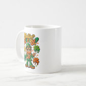 Mug Retro 70s Groovy Leprechaun Chanceux St. Patrick (Devant gauche)