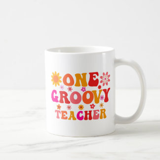 Mug Retro 70s One Groovy Teacher