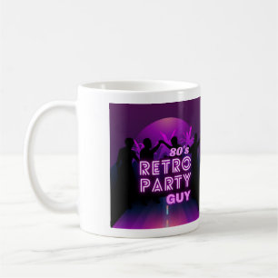 Mug Retro 80 s Disco Dance Party Neon Purple Funky