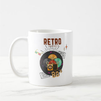 Mug Retro 80s/90s Music CD Conception de capot