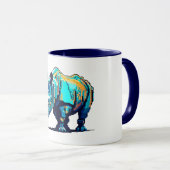 Mug Retro 8-Bit Arcade Rhinoceros Pixel Art Geek (Devant droit)