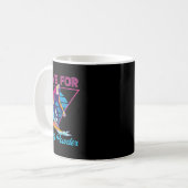 Mug Retro 90s 80s Snowboard I Live For White Powder 1 (Devant gauche)