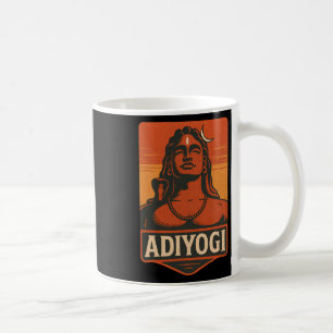 Mug Rétro Adiyogi Shiva Vintage Premier Yogi Dieu Hind