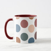 Mug Retro Aesthetic Muted Color Spots (Gauche)